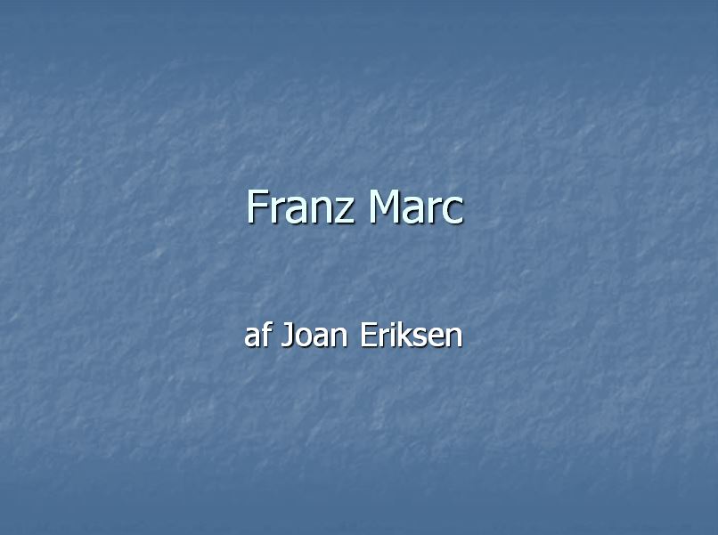 franzmarc