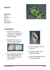 Abegrotter / blyantsholder af paprør og papir. Vejledning.