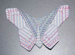 Origamisommerfugle i stof til undervisning i håndværk og design