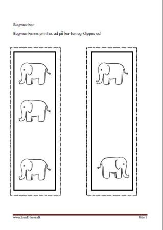 Bogmærker til undervisningen i temaerne Pattedyr, Zoologisk have. Vilde dyr.