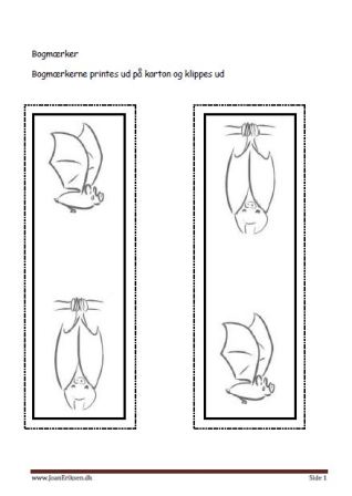 Bogmærker til undervisningen i temaerne pattedyr og skoven.