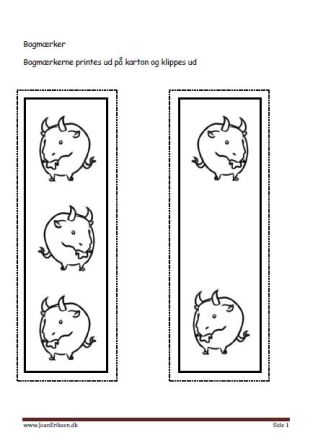 Bogmærker til undervisningen i temaerne pattedyr og landbrug.