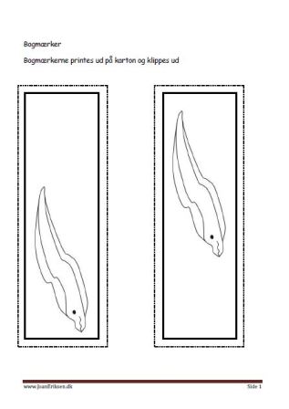 Bogmærker til undervisningen i temaet Fisk og havdyr.