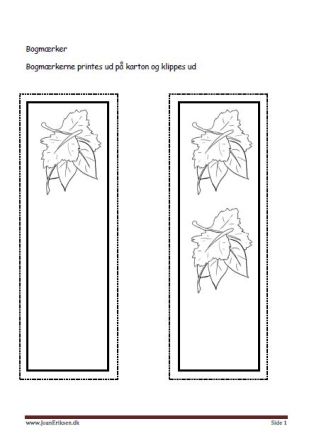 Bogmærker til undervisningen i temaerne skoven og efterår