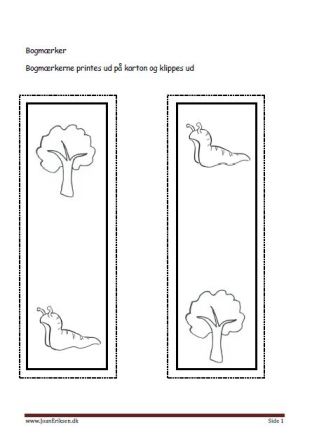 Bogmærker til undervisningen i temaerne skoven, efterår
