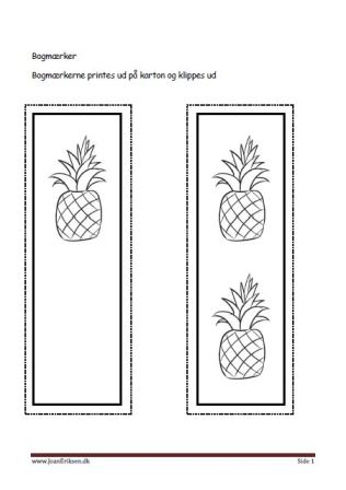 Bogmærker til undervisningen i tal og bogstaver.