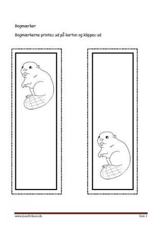 Bogmærker til undervisningen i temaerne Pattedyr, skoven, zoologisk have