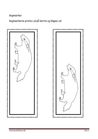 Bogmærker til undervisningen i temaerne Vilde dyr, skoven, pattedyr.
