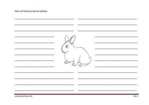 Skrive ark til faglitteratur med kanin