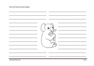 Skrive ark til faglitteratur med koala