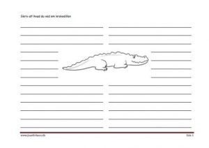 Skrive ark til faglitteratur med krokodille
