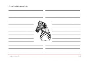 Skrive ark til faglitteratur med zebra