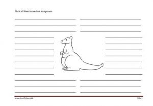 Skrive ark til faglitteratur med kænguru
