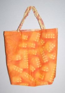 Mulepose med sunprint syvejledning til undervisning i Håndværk og design.