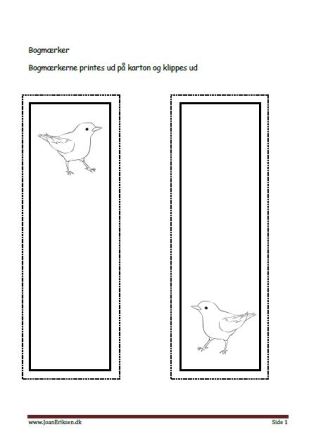 Bogmærker til undervisningen i temaet fugle