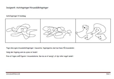 Designark til autobroderi inspireret af Asger Jorn.