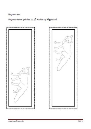 Bogmærker til undervisningen i temaerne Skoven, Vilde dyr, Pattedyr