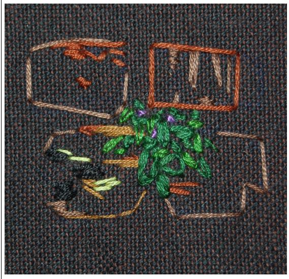 Skitsebroderi til udflugten eller lejrskolen. Vejledning og ideer. Undervisning i håndværk og design. Broderi.