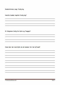 Elevopgaver til kaskelotternes sang af Bent Haller.