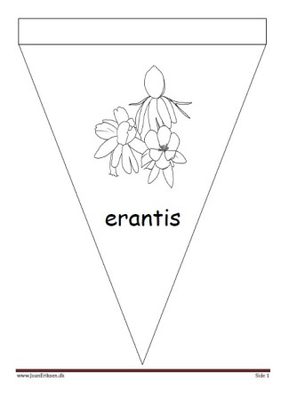 Bogmærker der kan males eller farvelægges, Undervisning i billedkunst og temaerne forår og blomster.