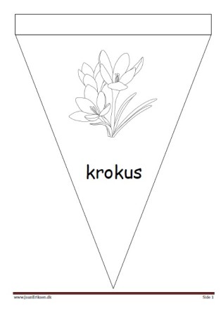 Bogmærker der kan males eller farvelægges, Undervisning i billedkunst og temaerne forår og blomster.