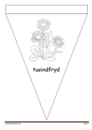 Bogmærker der kan males eller farvelægges, Undervisning i billedkunst og temaerne forår og blomster.