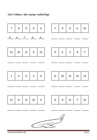 Elevopgave til undervisning i talrækken i matematik. Transport.