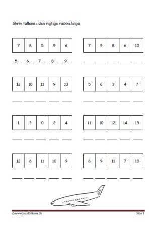 Elevopgave til undervisning i talrækken i matematik. Transport.