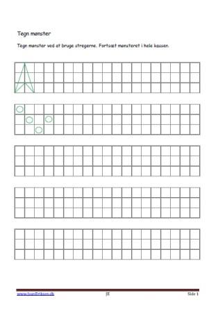 Elevopgave til matematik undervisningen. Geometriske figurer.