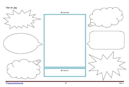 Elevopgave til undervisningen Selvportræt. Her er jeg.