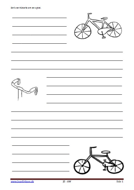 Skrivløs ark. Børnestavning, Indskoling, mellemtrin, cykler