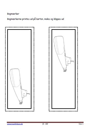 Bogmærker der kan males og bruges i undervisningen. Ubåd, Transport, havet.