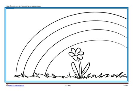 Maleside til brug i undervisningen til temaerne Årets gang. Sommer, Vejret. Blomst.