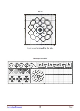 Lav selv korsstingsmønster, Korssting, Petit point, Håndværk og Design. Undervisning, Bort, Udfordring,