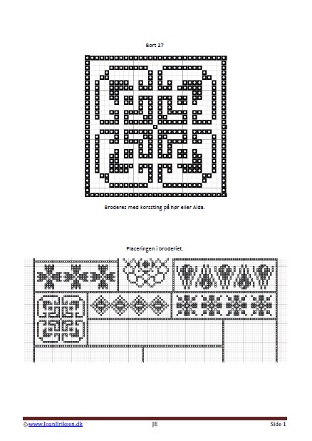 Lav selv korsstingsmønster, Korssting, Petit point, Håndværk og Design. Undervisning, Bort, Udfordring,