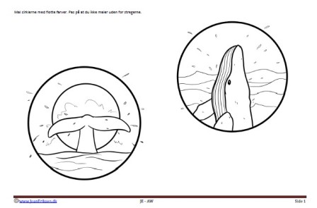 Malebog til temaerne Fisk og havdyr og Grønland.