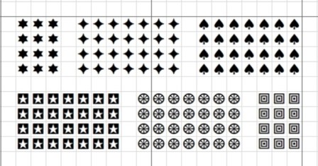 Lav selv korsstingsmønster, Korssting, Petit point, Håndværk og Design. Undervisning, Geometriske figurer,