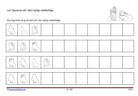 Matematik undervisning i mønster og rækkefølge. Alfa og Beta