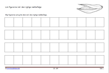 Matematik undervisning i mønster og rækkefølge. Majs, landbrug.