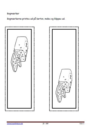 Bogmærker, malebog, Indskoling, Mellemtrin, Rugbrød, mad,