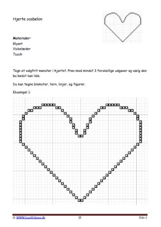 Korsstings mønster, Hjerte, Verdensbroderidagen.