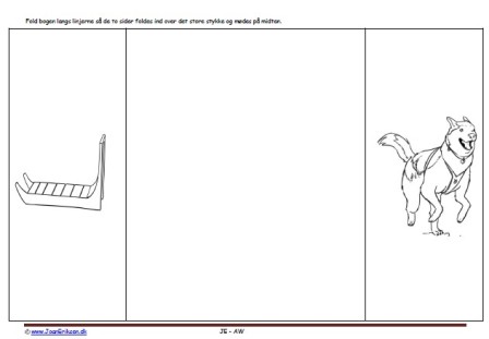 Undervisning, Indskoling, Mellemtrin, Udeskole, Foldebog, Grønland, slæde hund