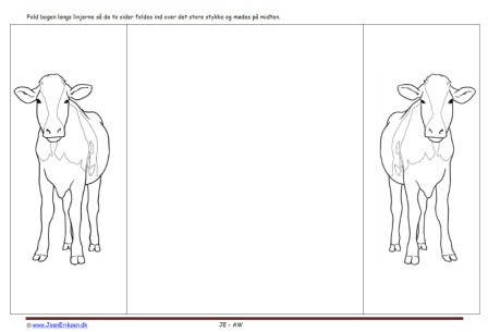 Undervisning, Indskoling, Mellemtrin, Udeskole, Foldebog, Ko, Landbrug, Pattedyr,