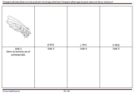 Foldebog, Undervisning, Indskoling, Containerskib, Transport,