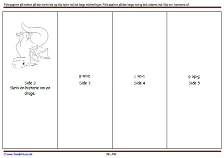 Foldebog, Undervisning, Indskoling, Eventyr, Drage