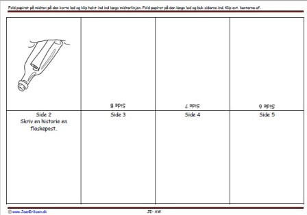 Foldebog, Undervisning, Indskoling, Flaskepost, Pirater og sørøver, Eventyr,