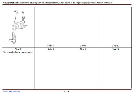 Foldebog, Undervisning, Indskoling, Giraf, Zoologisk have