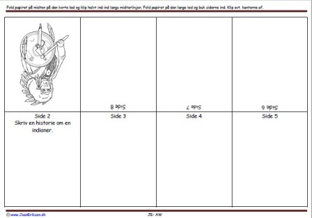 Foldebog, Undervisning, Indskoling, Indianer, Høvding