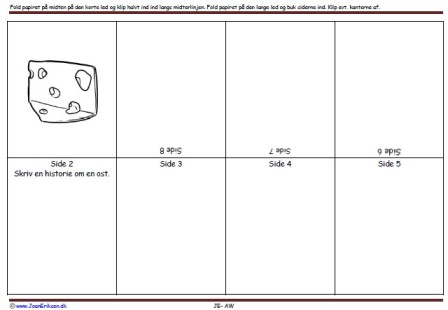 Foldebog, Undervisning, Indskoling, Ost, Mad