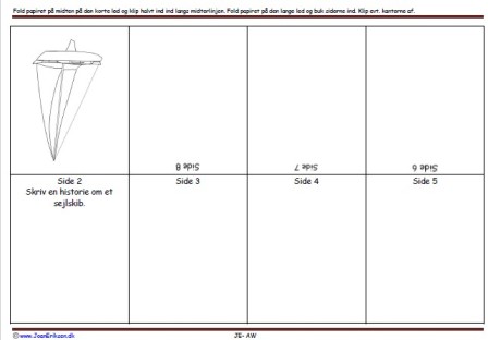 Foldebog, Undervisning, Indskoling, Sejlskib, Havet, Transport,